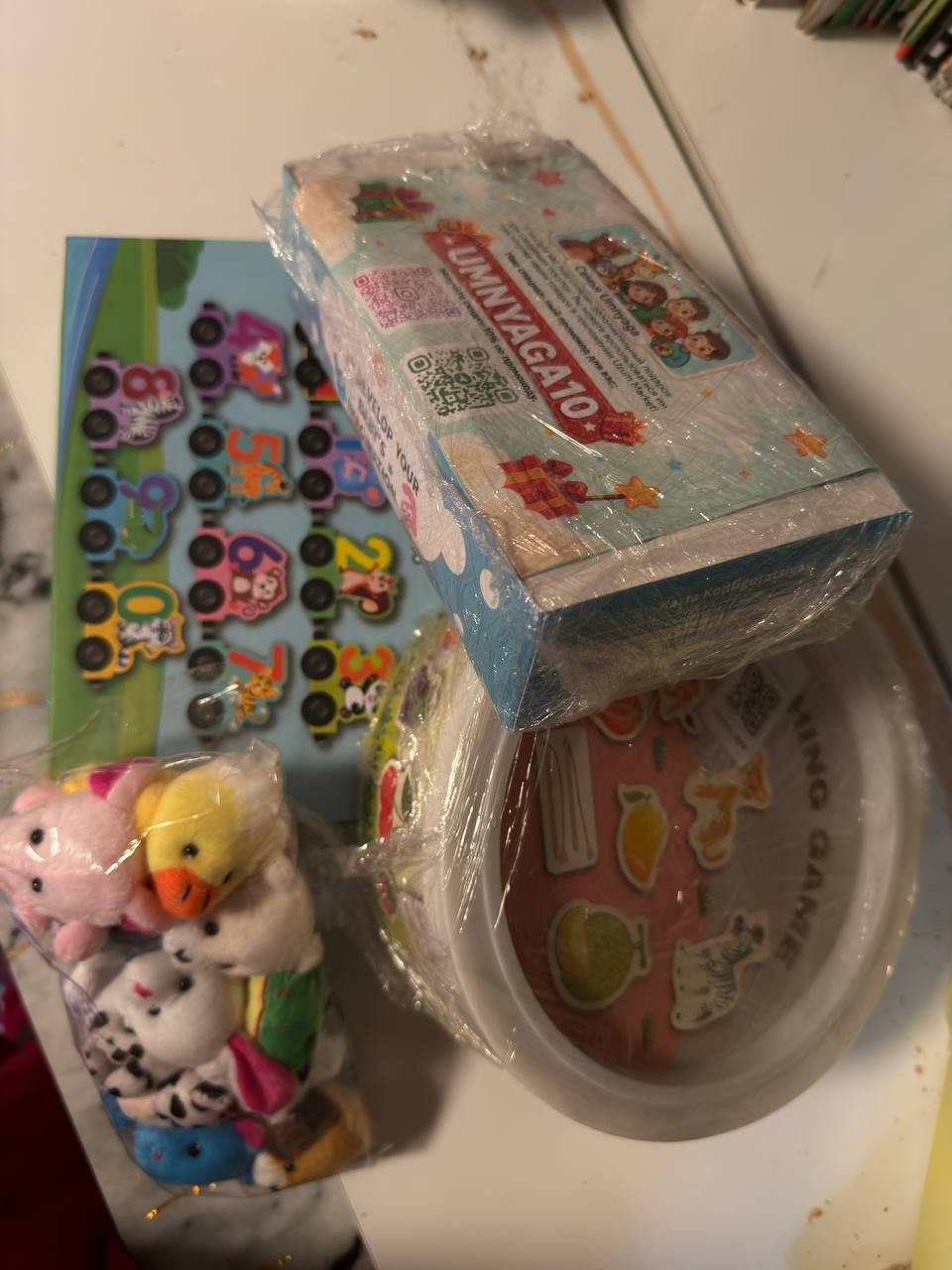 Magnitli yog‘och sonli poyezd,  Montessori rivojlantiruvchi bolalar o‘yinchog‘i