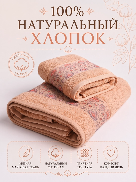 Sochiqlar to'plami 2 tasi 1 da, hammom, yuz va soch uchun, yumshoq va mayin