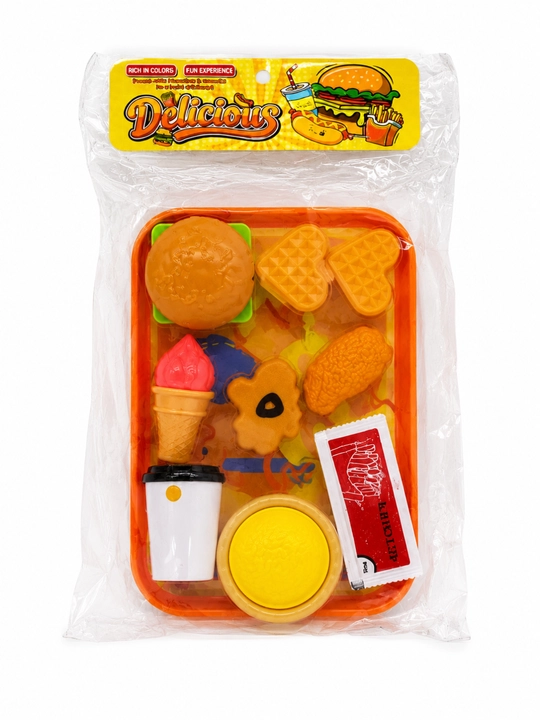 Игровой набор Fast Food для детей игрушечная еда, бургер, картошка - 