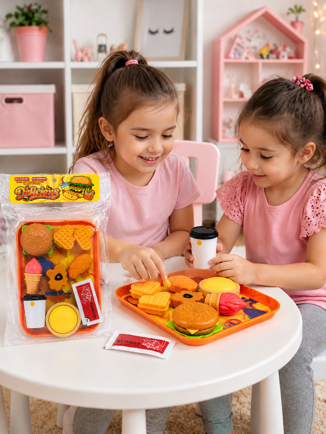 Игровой набор Fast Food для детей игрушечная еда, бургер, картошка