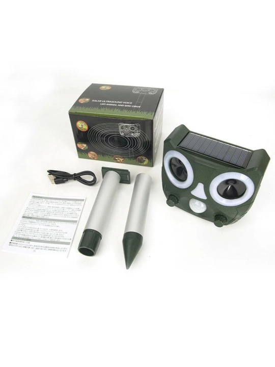 Ultrasonic repeller of birds, animals on solar batteries 2