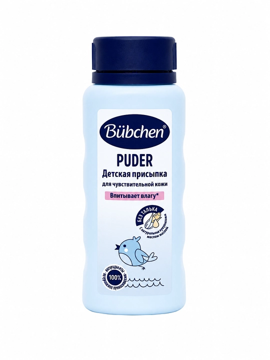 Присыпка детская Bübchen Puder, без талька, для новорожденных и детей, 100 г