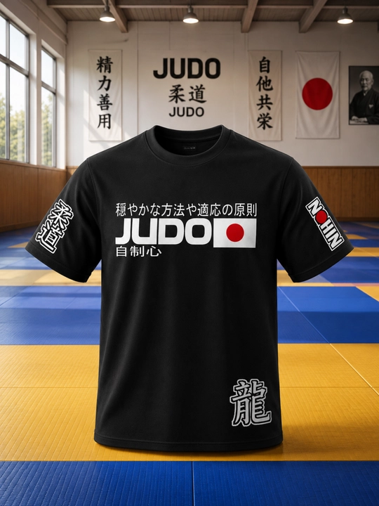 Judo Karate  sport futbolkasi – premium sport kiyim, sintetik material - 