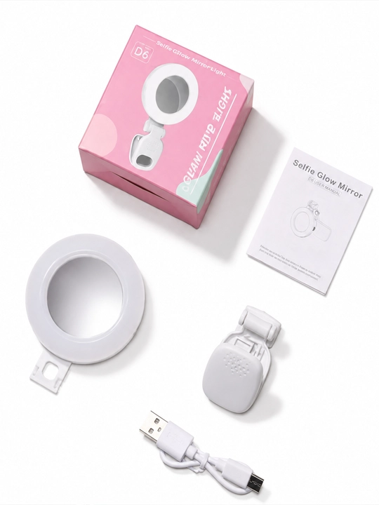Portativ LED Ring Light – telefon uchun USB zaryadlanuvchi selfi chiroq