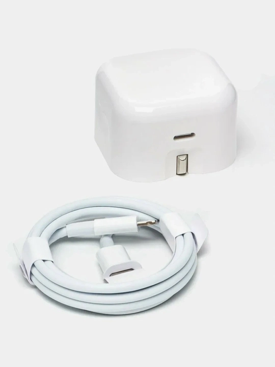 IPhone uchun zaryadchik, zaryadnik tez zaryadlovchi 20 Vt, Type-Cdan Lightning kabel bilan