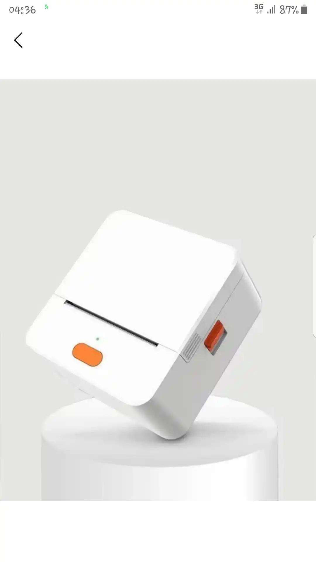Yorliq, chek va markirovka uchun portativ termoprinter, 50 mm, USB + Bluetooth