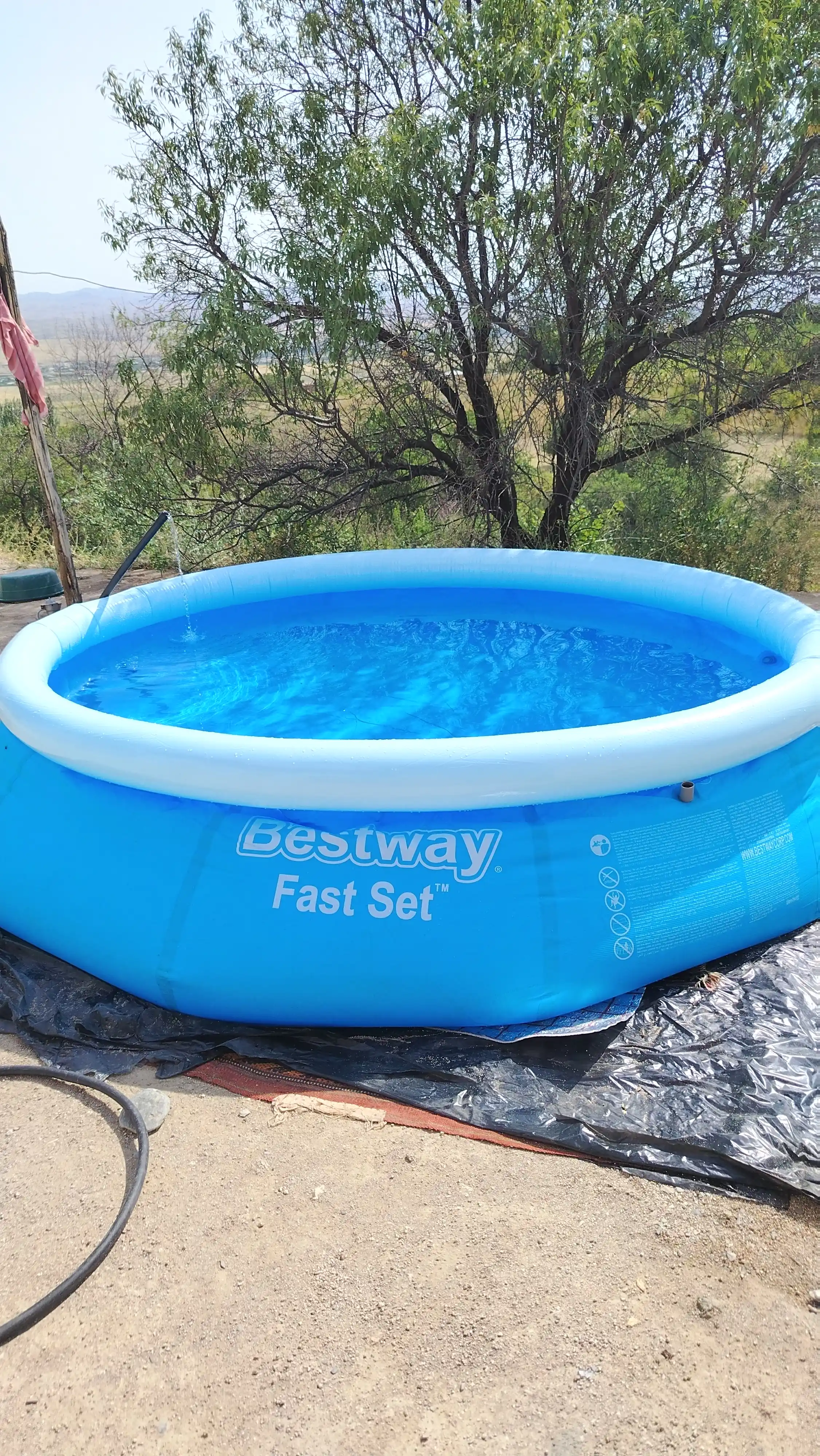 Надувной бассейн Bestway Fast Set, до 3800 литров, для детей и взрослых, прочный ПВХ