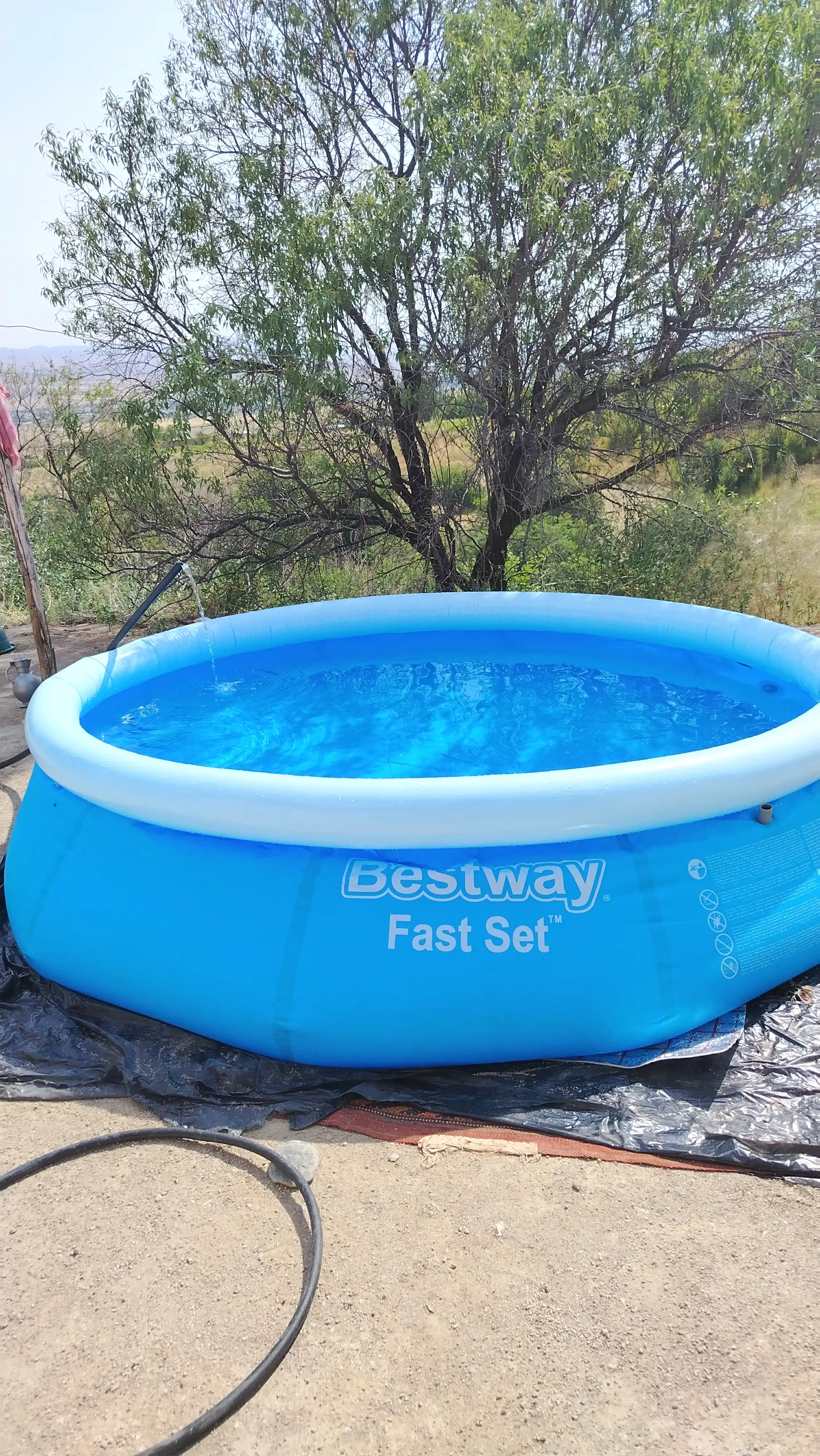 Надувной бассейн Bestway Fast Set, до 3800 литров, для детей и взрослых, прочный ПВХ