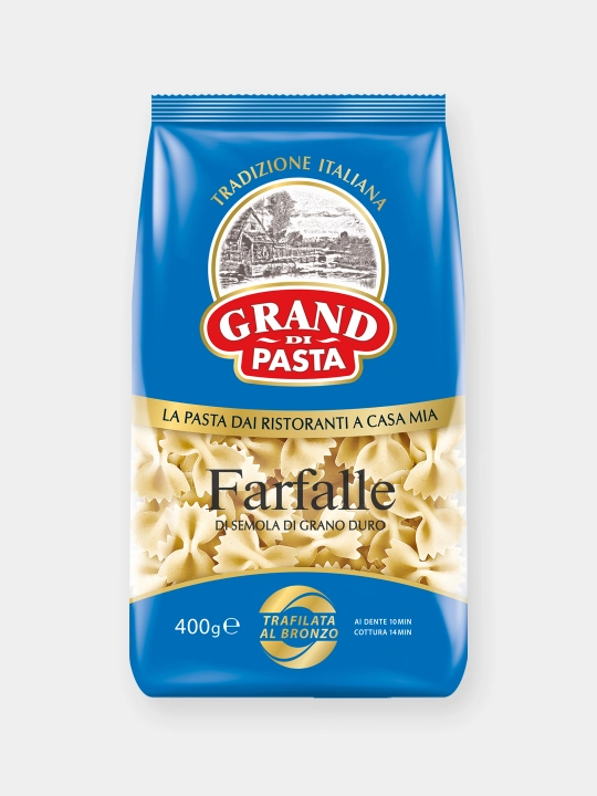 Макароны Grand Di Pasta Farfalle, 400 г