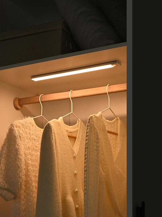 Harakat sensorli LED chiroq, 40 yoki 60 sm, magnitli mahkamlash