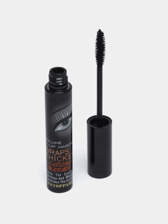 Hajm va uzayish effektiga ega WRAPS THICK Curling Mascara kiprik tush