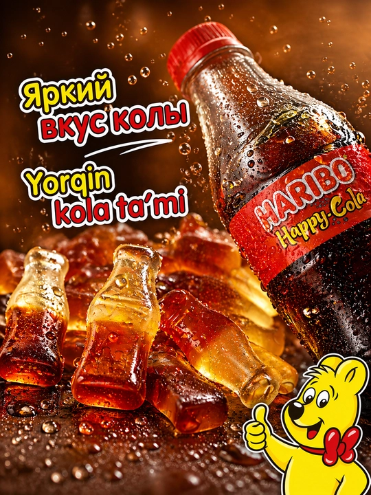 Chaynash marmeladi Haribo Happy cola, 80 gr