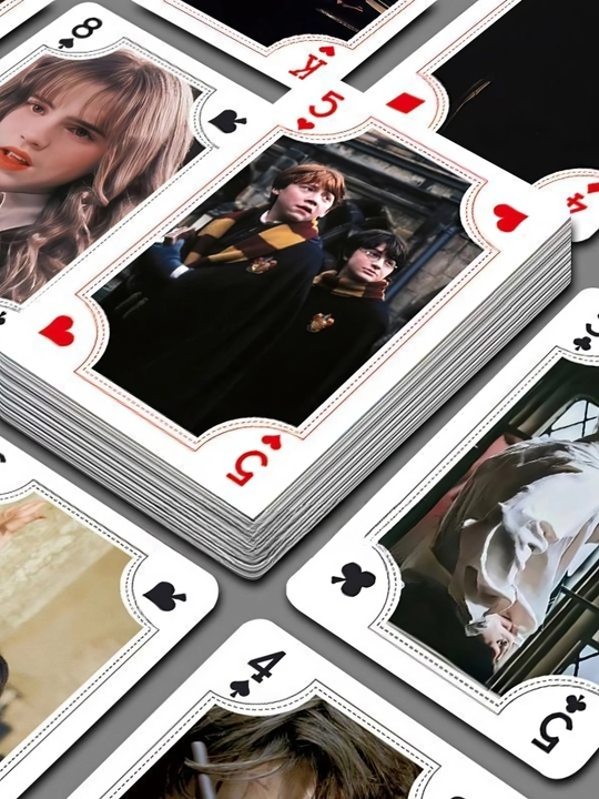 Harri Potter o'yin kartalari poker va stol o'yinlari uchun, tematik, 54 dona