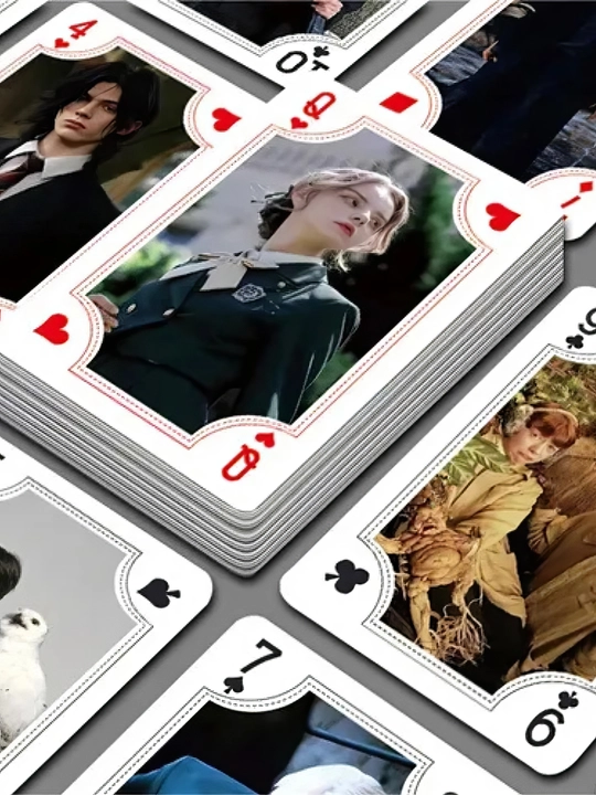 Harri Potter o'yin kartalari poker va stol o'yinlari uchun, tematik, 54 dona