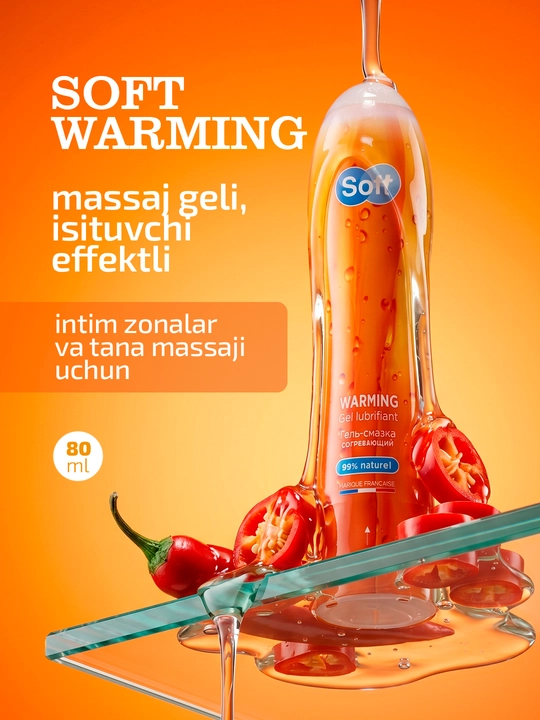 Soft Warming intim lubrikanti va massaj geli - 