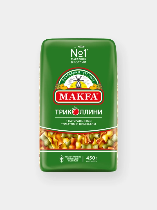 Макароны Makfa Триколлини свитки 450гр