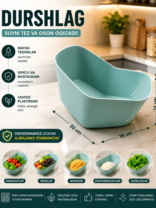 Durshlag va misa 2 in 1 - 