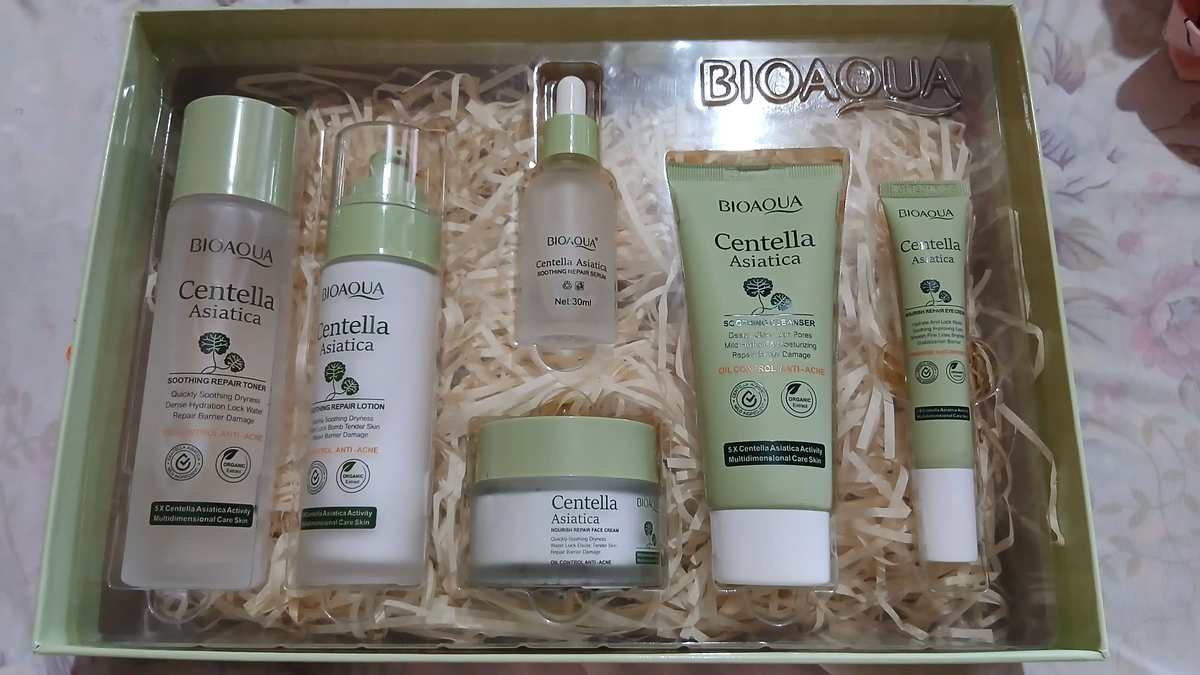 Набор для ухода за лицом Centella Asiatica 6 в 1 – успокаивающий, для всех типов кожи