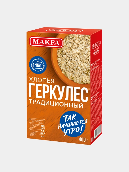 Yormalar Gerkules Makfa an'anaviy, 400 gr