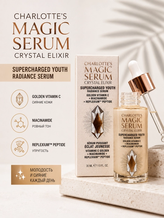 Сыворотка для сияния кожи Charlotte Tilbury Charlotte's Magic Serum Crystal Elixir 30 мл - 