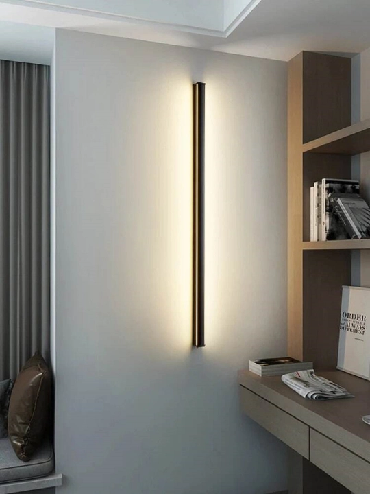 Chiziqli devor chirog'i (bra) LED qora