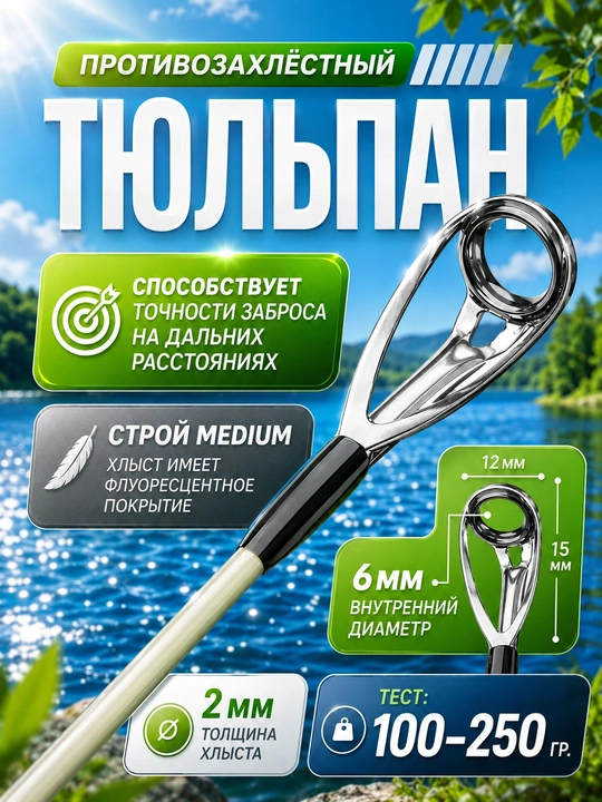 Спиннинг штекерный для рыбалки трехчастный TUOHAI 100-250 гр