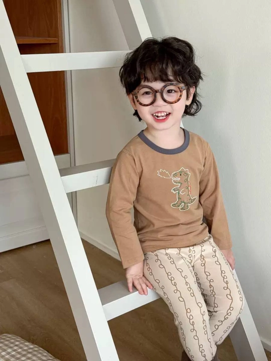 Bolalar pijamasi, uy va bog‘cha uchun paxta pijamasi, o‘g‘il va qiz bolalar kiyimi - 