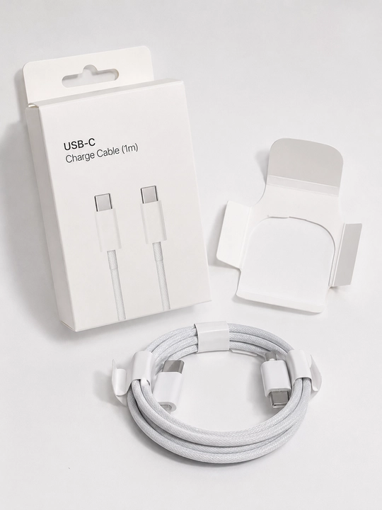 Айфон кабель Type-C to Type-C проводной 60W для iPhone подходит для iPhone 15,16,17 - 