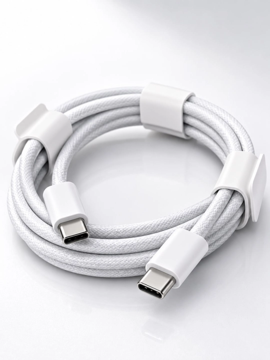 Айфон кабель Type-C to Type-C проводной 60W для iPhone подходит для iPhone 15,16,17