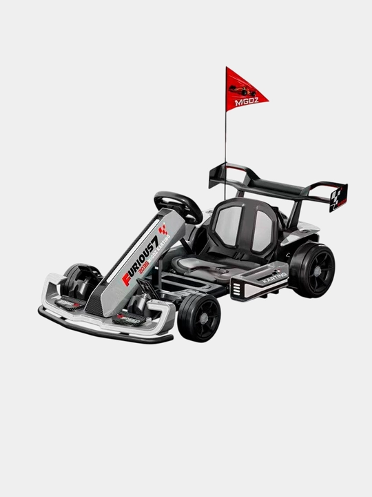 Bolalar uchun 24V elektr kart, tezligi 20, sozlanadigan uzunlik, ikkita 200 Vt dvigatel