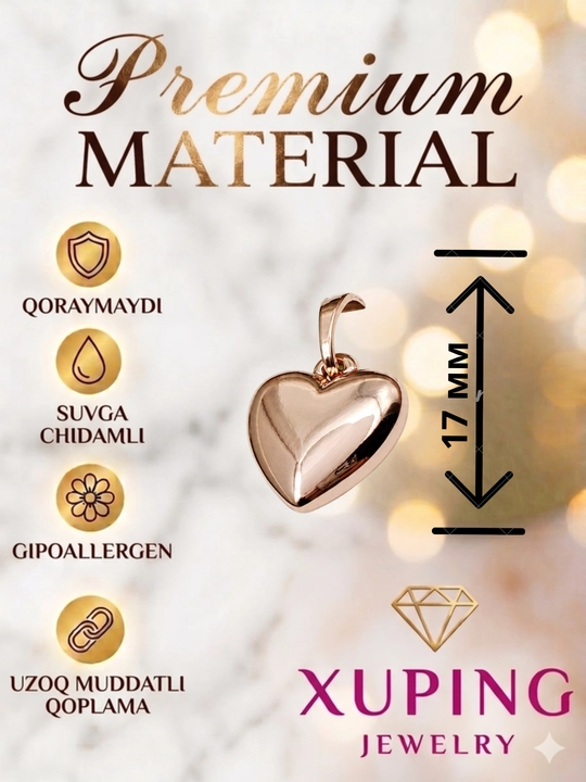 Кулон Xuping женский, на цепочку, с камнями, гипоаллергенный