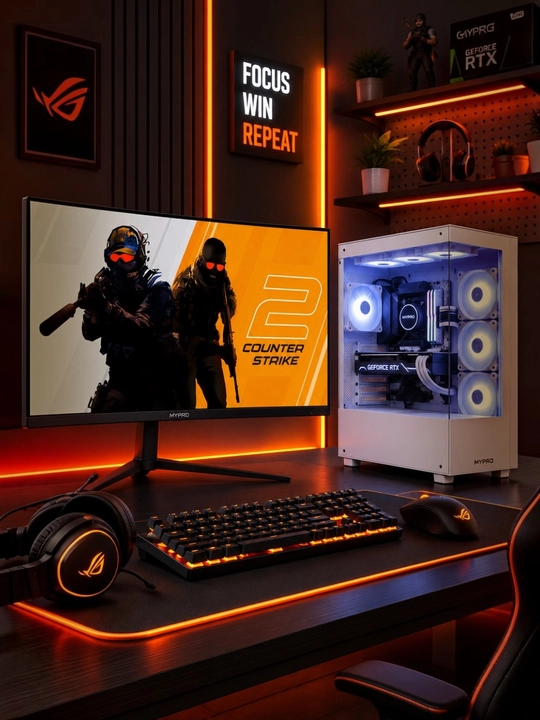 Kompyuter, korpus va monitor o‘yinlar va ofis uchun tayyor to‘plam DDR3 16 GB, SSD 512 GB - 