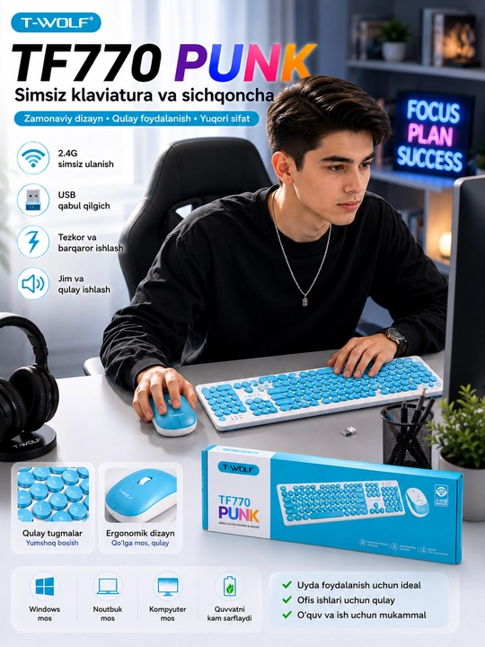 Клавиатура и мышь Беспроводная и проводная Механическая RGB Для ПК и ноутбука