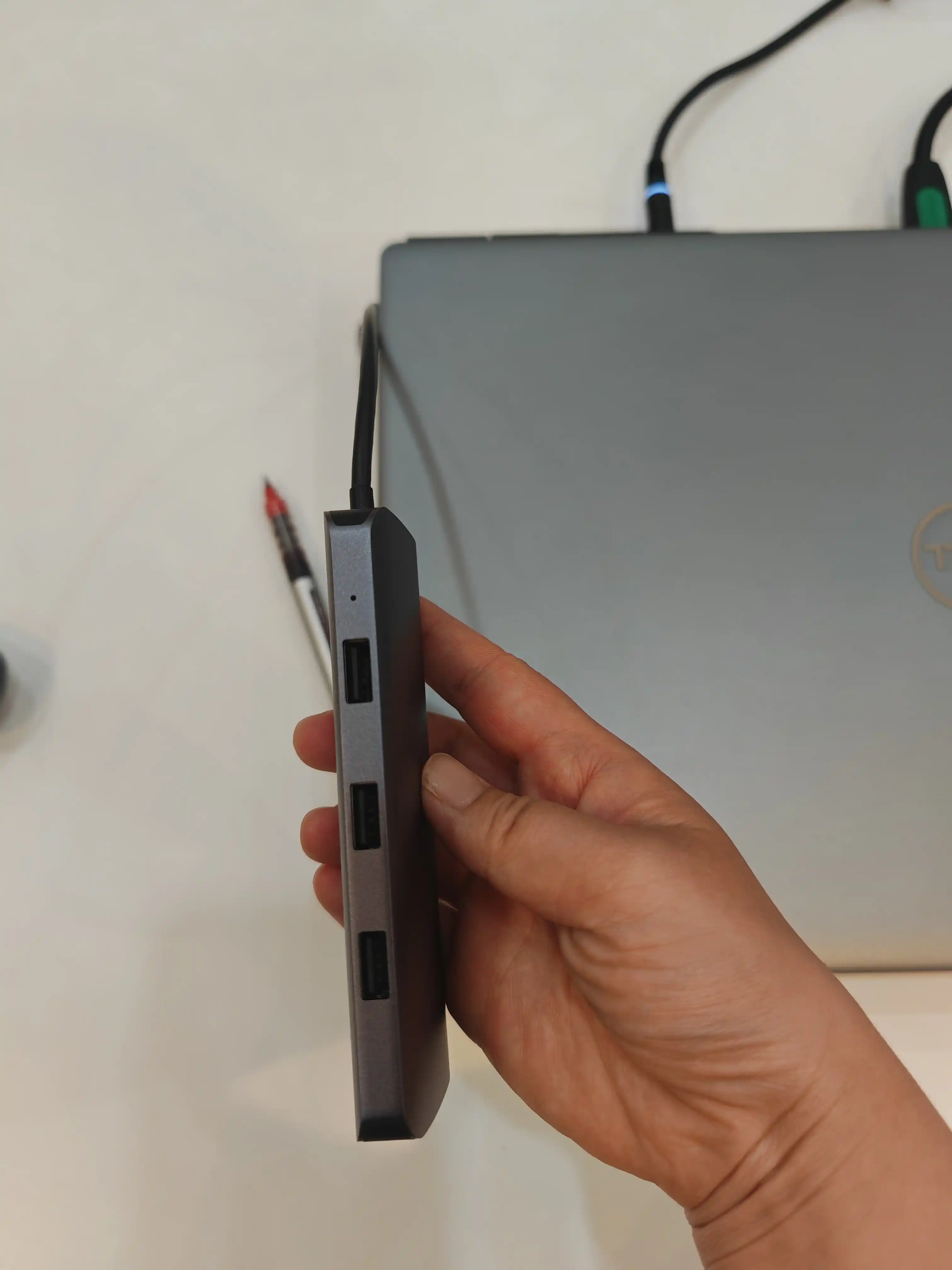 USB-C док-станция Ugreen 9в1, USB-A, HDMI, VGA, SD, LAN. Усб хаб концентратор