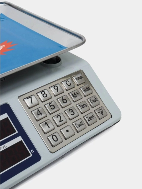 Elektron tarozi, 40 kg gacha bo‘lgan aqlli tarozi, plastik va temir tugmali