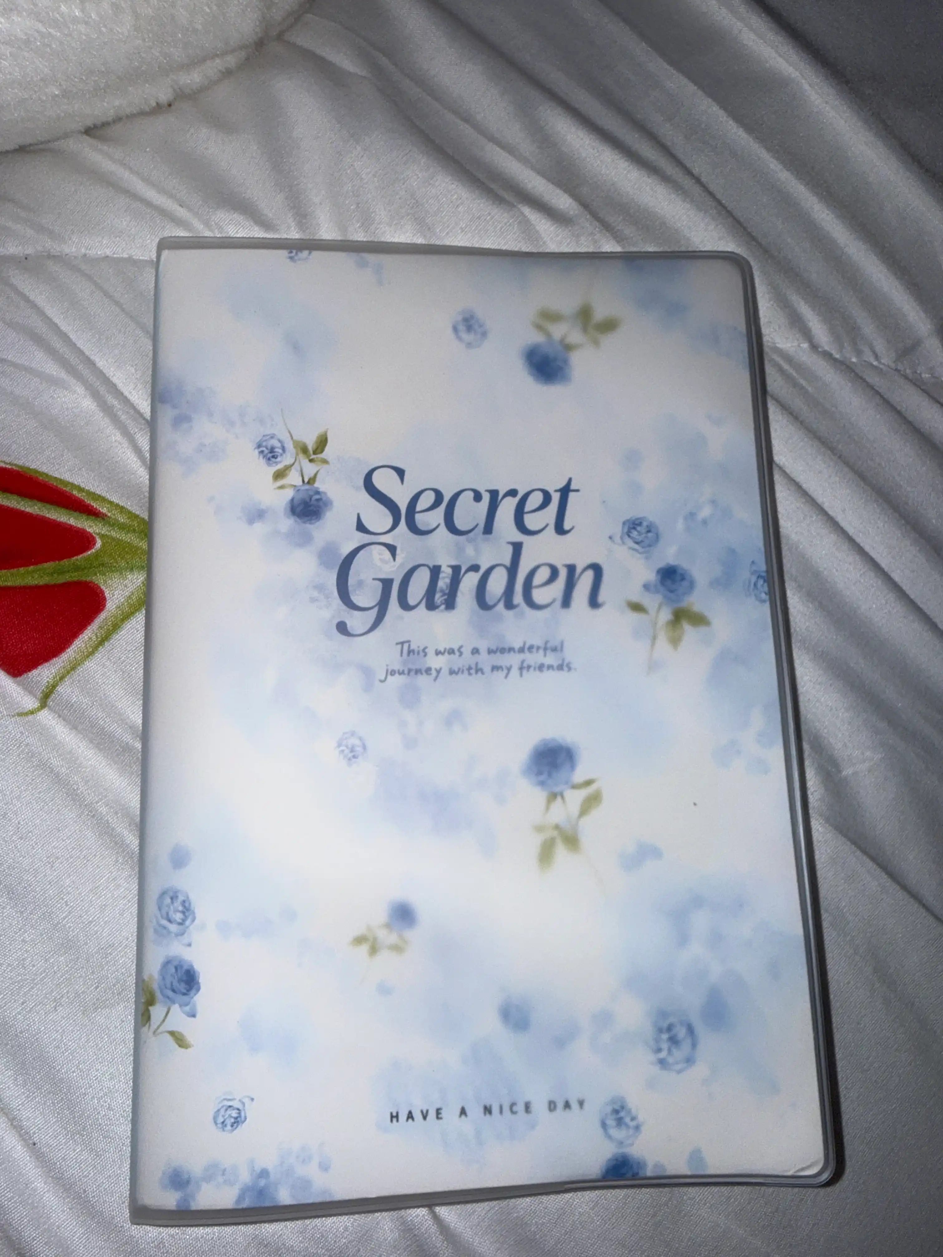 Блокнот Blaknot Secret Garden формата А5 — 52 листа, клетчатый узор, прозрачная обложка