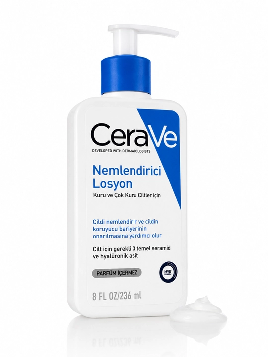 CeraVe Moisturizing Lotion quruq va sezgir teri uchun namlantiruvchi loson, 236 ml