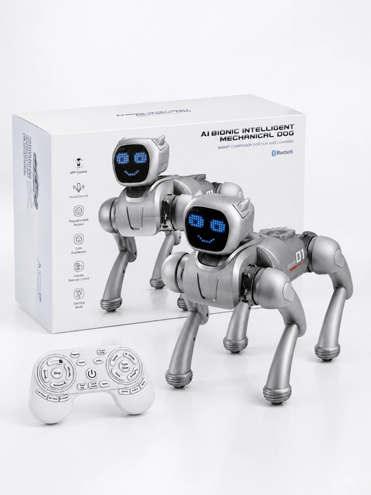 Interaktiv robot it No.X1, pult, ilova va ovoz orqali boshqariladigan o‘yinchoq - 