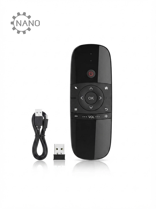 3 ta 1 da Air Mouse – Simsiz 2.4G pult, QWERTY klaviatura va giroskopik sichqoncha