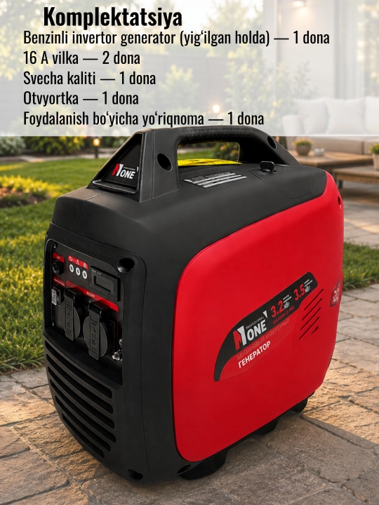 Benzinli invertor generator NUMBER ONE NIG4000-iS-PRO, max 3500 Vt