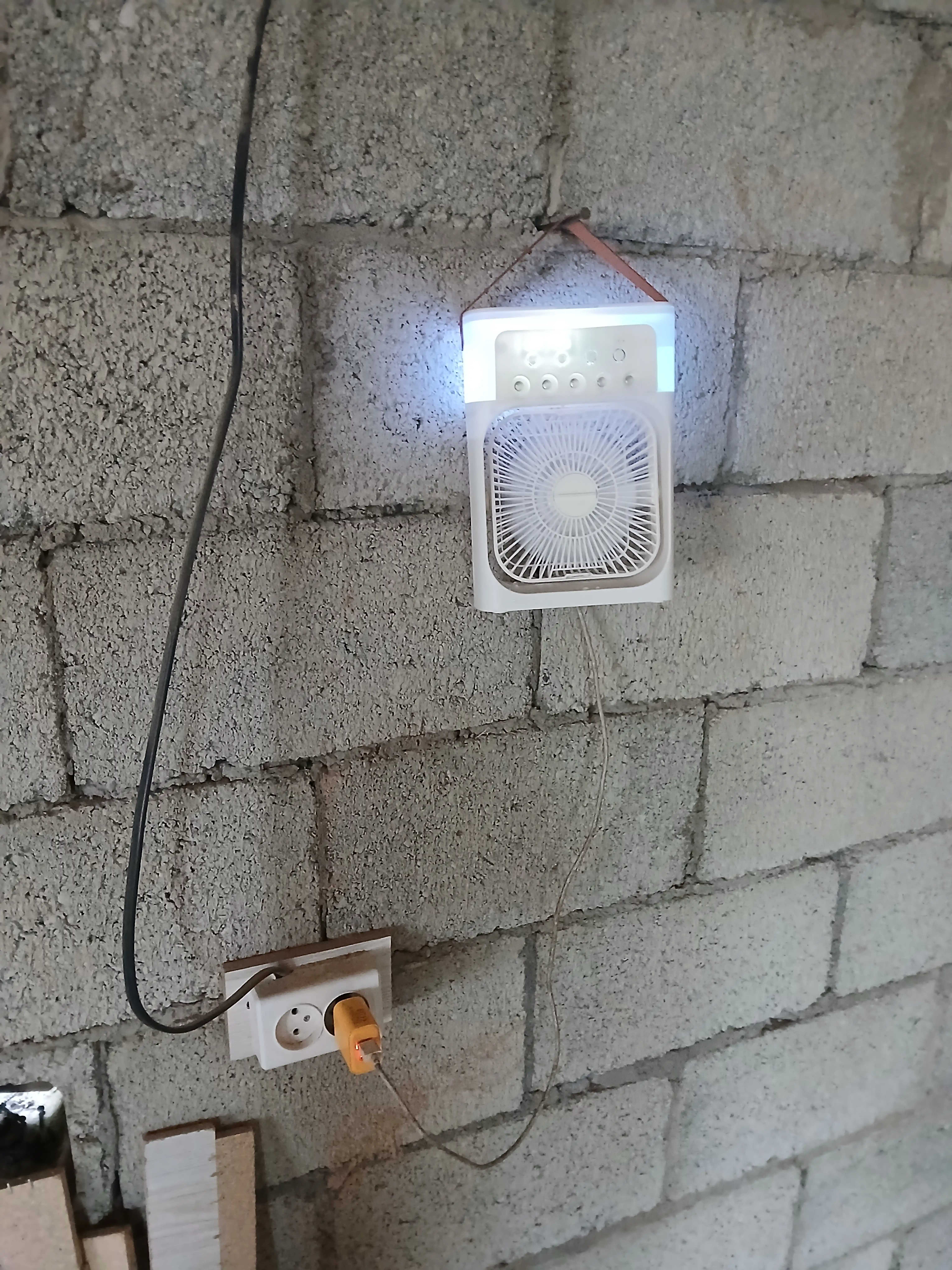 Portativ mini konditsioner, namlagich, mini ventilyator, 3 tasi 1 da