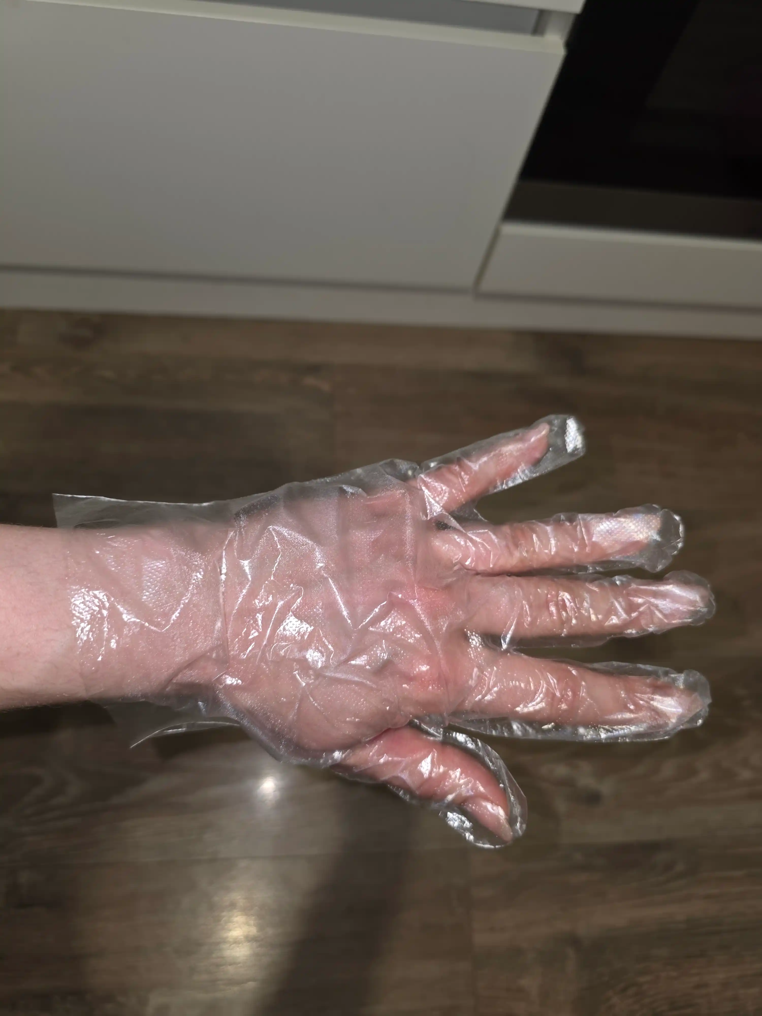 Oshxona uchun bir martalik polietilen qo‘lqoplar, 100 dona