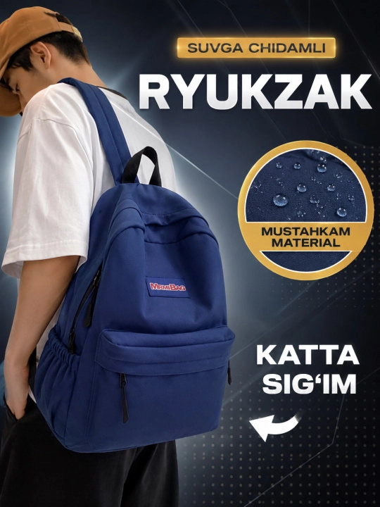 Maktab uchun sumka ryukzak bolalar va erkakalar uchun ham, katta sig'imli ryukzak