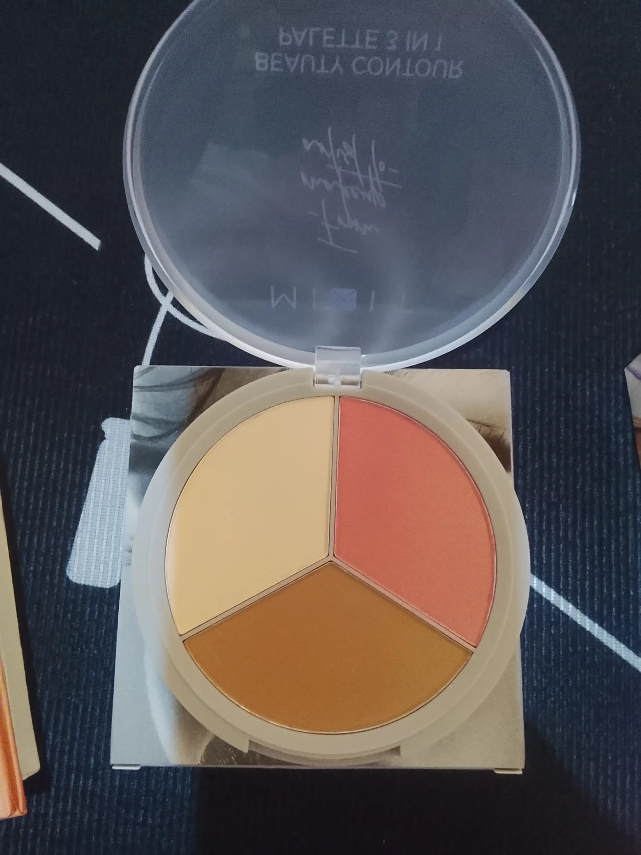 Палетка для скульптурирования лица 3 в 1, 01, 02 — MIXIT Make Up Beauty Palette, 11 г