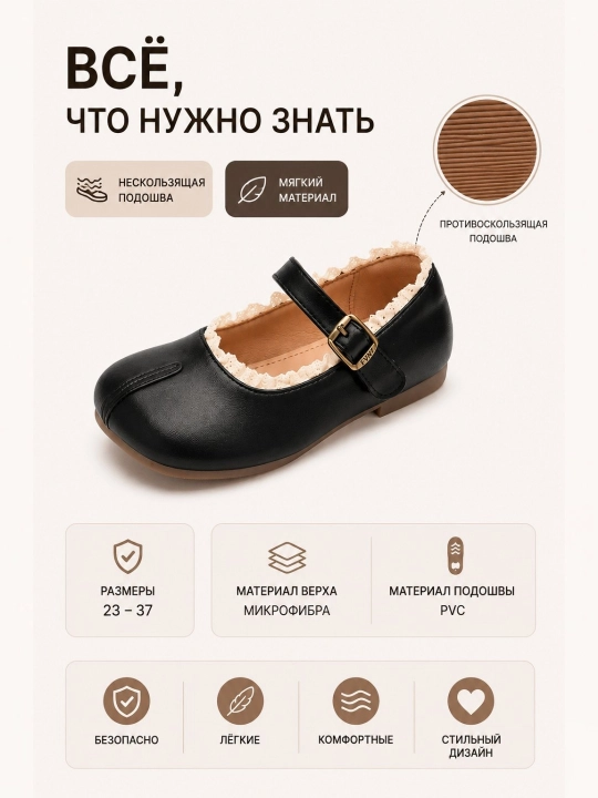 Классические туфельки для девочек