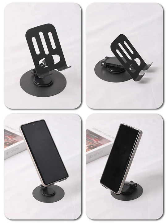 Telefon uchun metall taglik, buklanadigan, 360° ga buriladigan