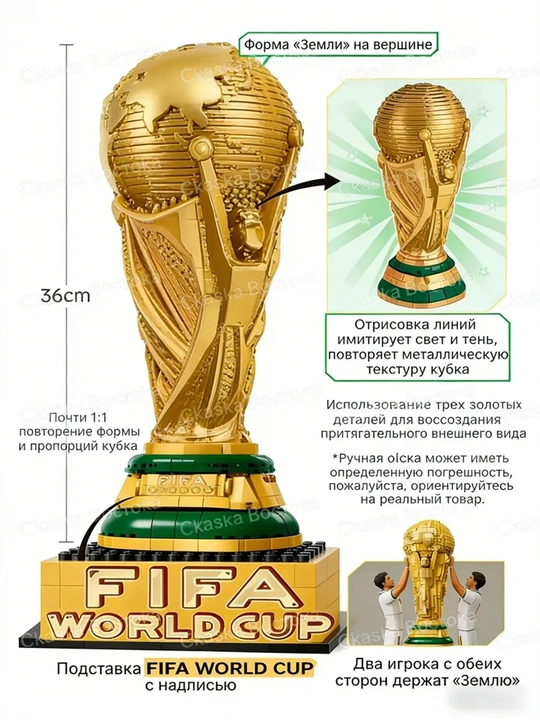 LEGO Editions — FIFA futbol bo‘yicha jahon chempionati kubogi, 2842 ta detal