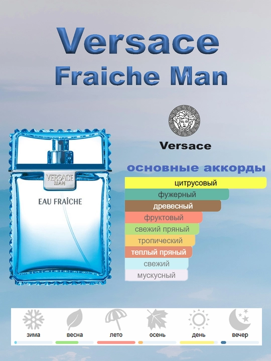 Erkaklar atiri Versace Fraiche Man, Fransiya
