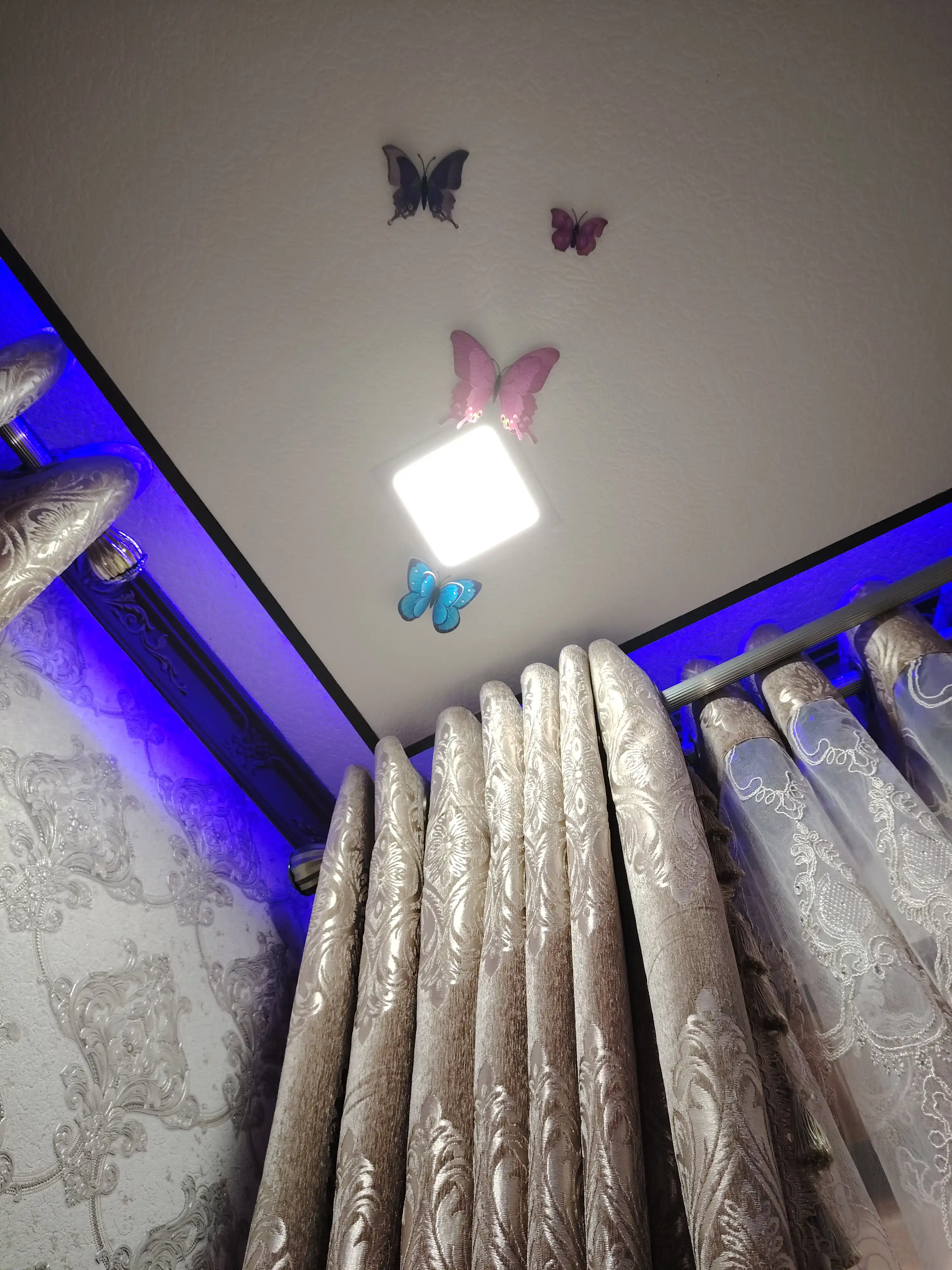Бабочки на магните, 3D эффект, 12 штук