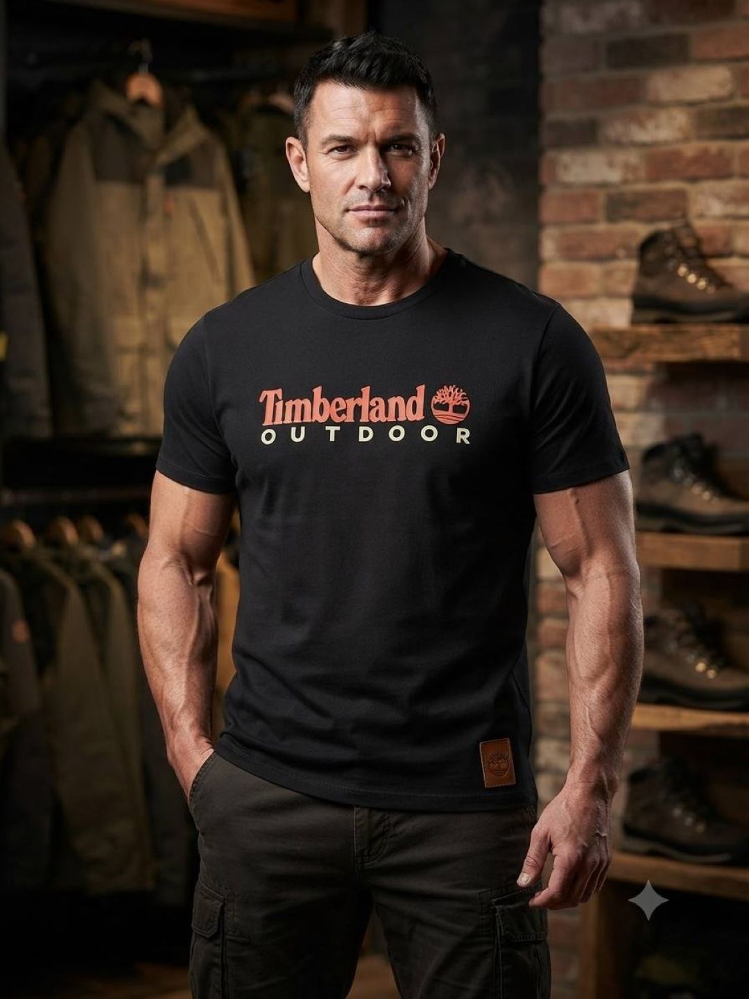 Футболка Timberland, 100% хлопок, сделано в Турции для мужчин - 